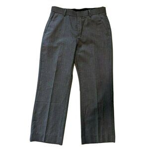 Banana Republic Men's 100% Wool Dress Pants Gray Straight Flat Lined Size 30x30